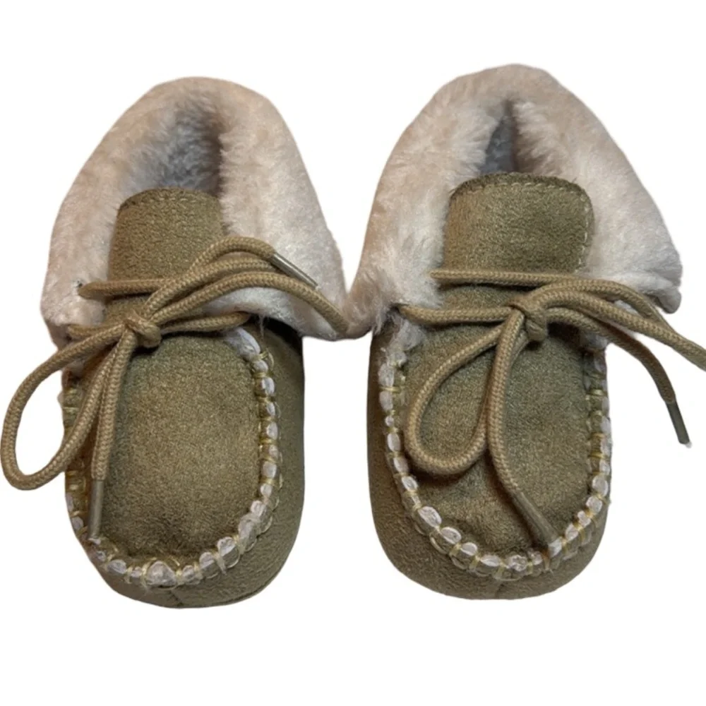 PatPat Infant Baby Moccasin Booties Slippers Unisex 6-9 Mos